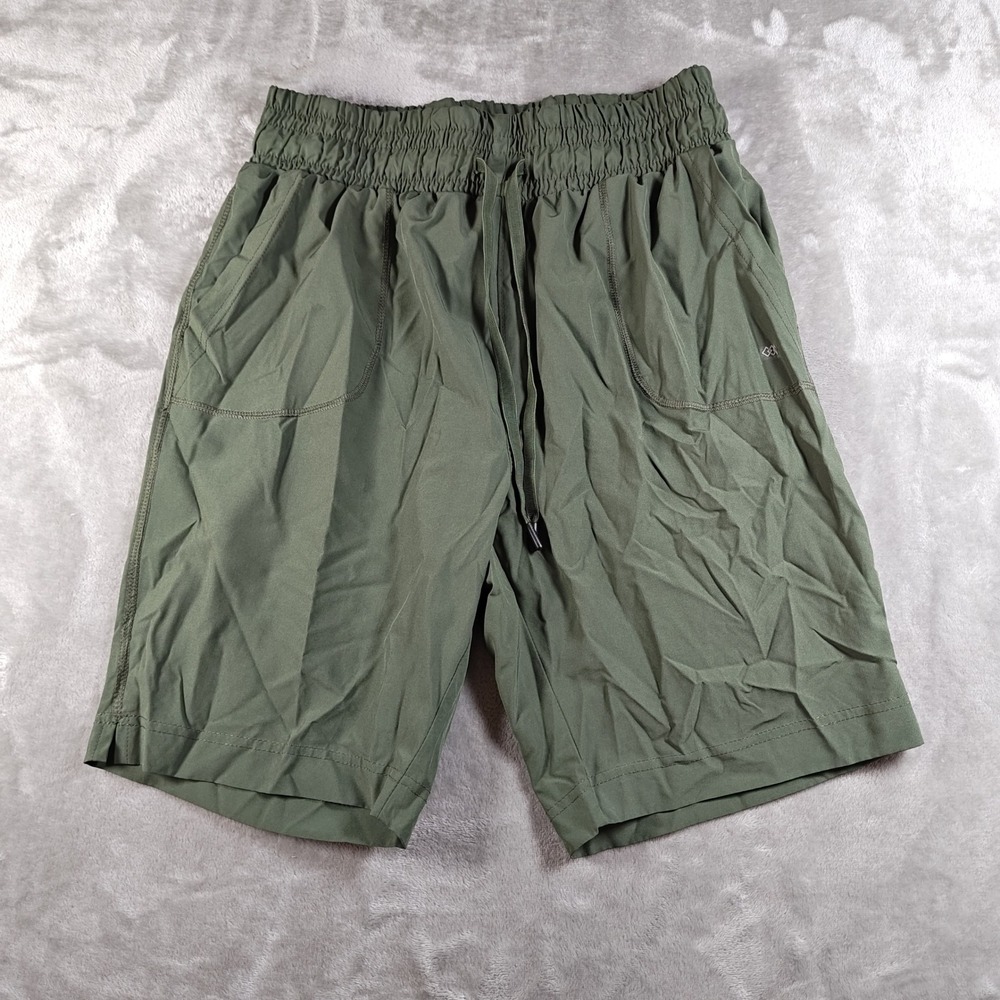 LEG3ND Shorts Mens Medium Green Athletic Performance Stretch Elastic Waist
